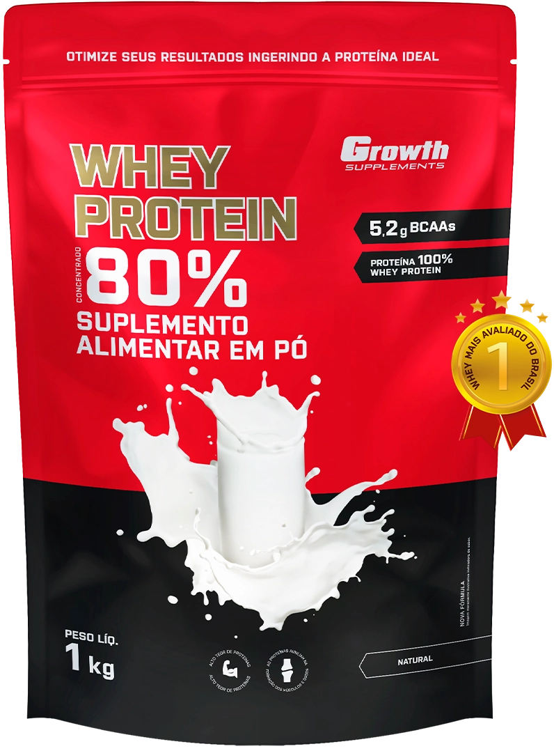 (TOP) Whey Protein Concentrado (1KG) - Growth Supplements