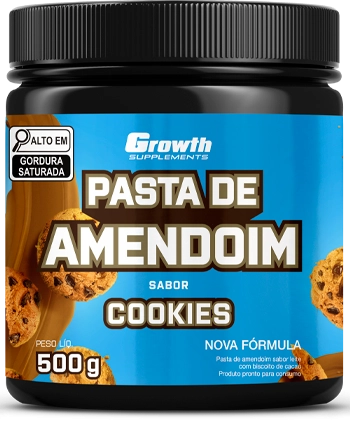Pasta de Amendoim Sabor Cookies 500g - Growth Supplements